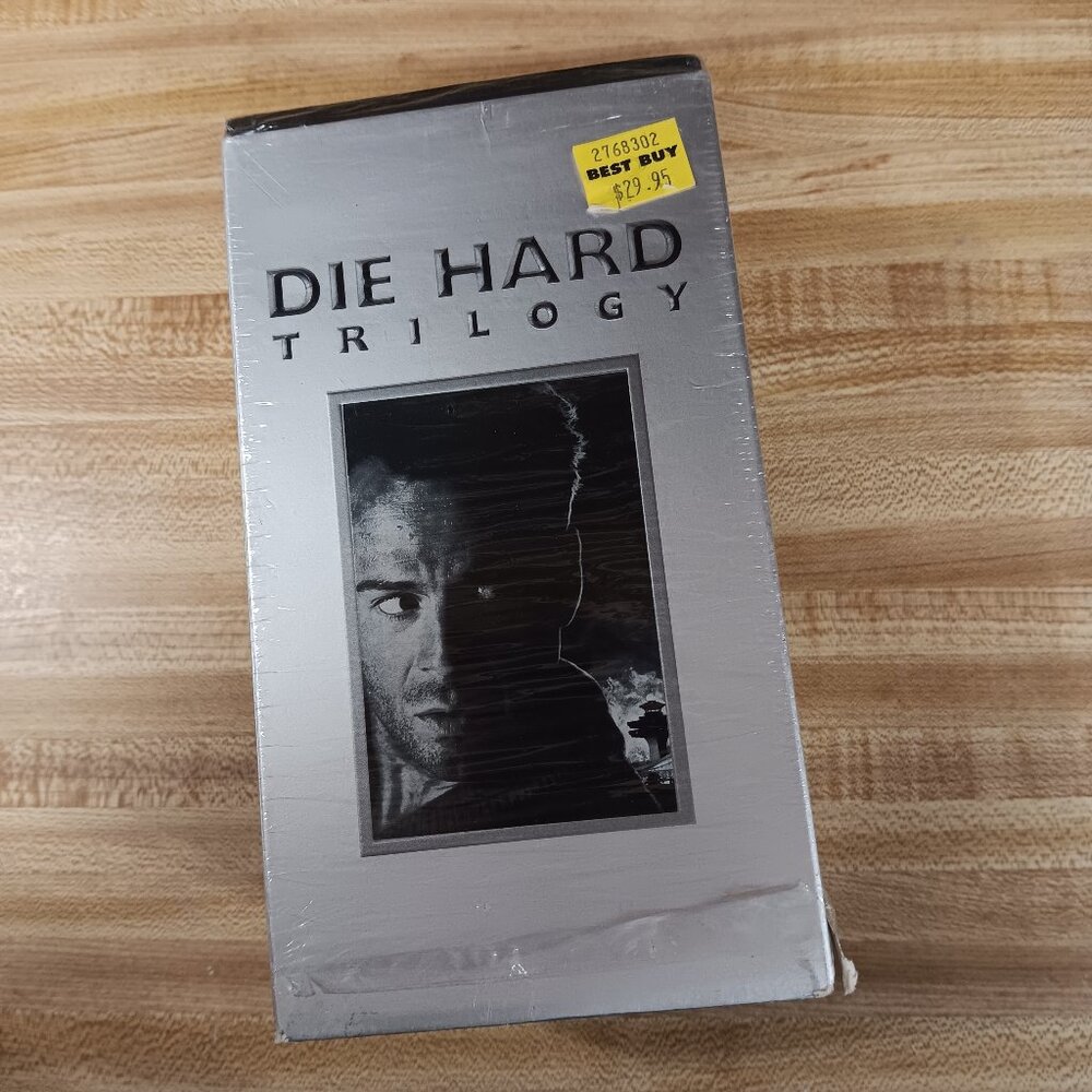 Die Hard Trilogy VHS Box Set 1996 Release THX Remaster McTiernan Action VTG Cult